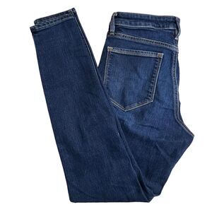 Athleta Womens‎ Dark Wash Mis Rise Sculptek Stretch Skinny Jeans 6